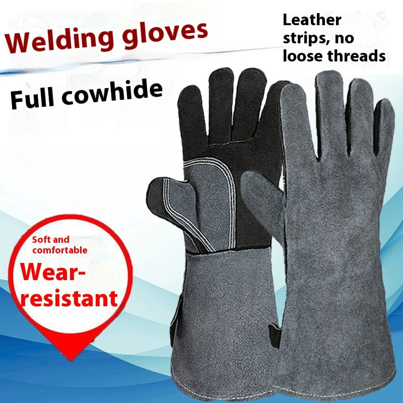 Heat Insulation Anti-scald Barbecue High Temperature Resistance Arc-welder's Gloves