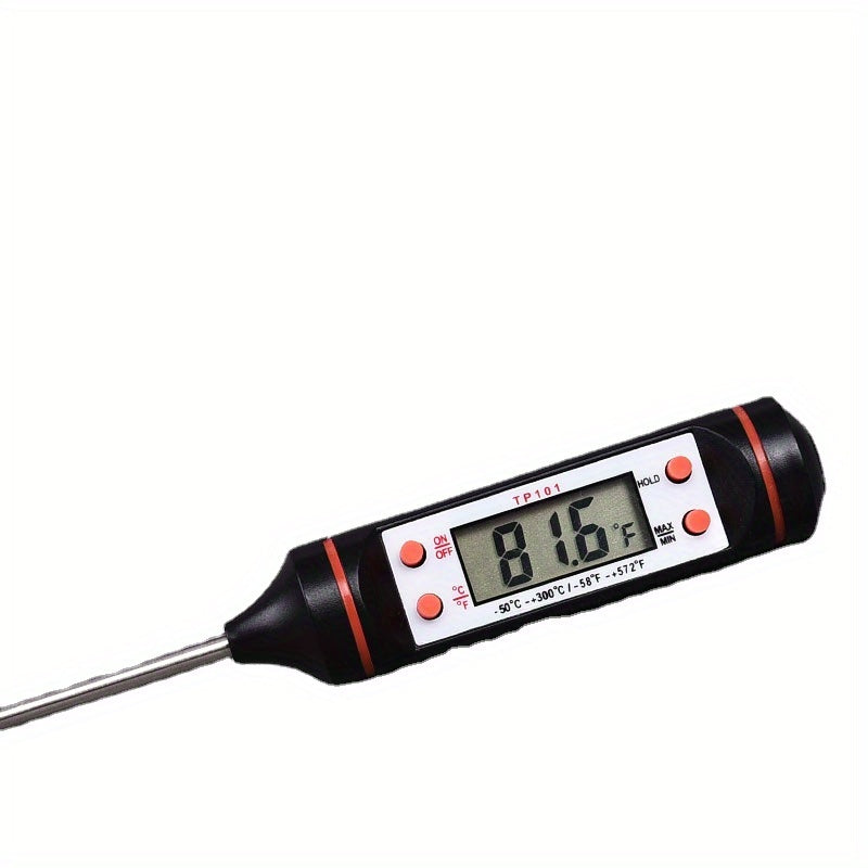 1pc Instant Reading Meat Thermometer, Digital Probe Milk Liquid Barbecue Thermometer Great Cooking Kitchen Barbecue BBQ Milk Candy