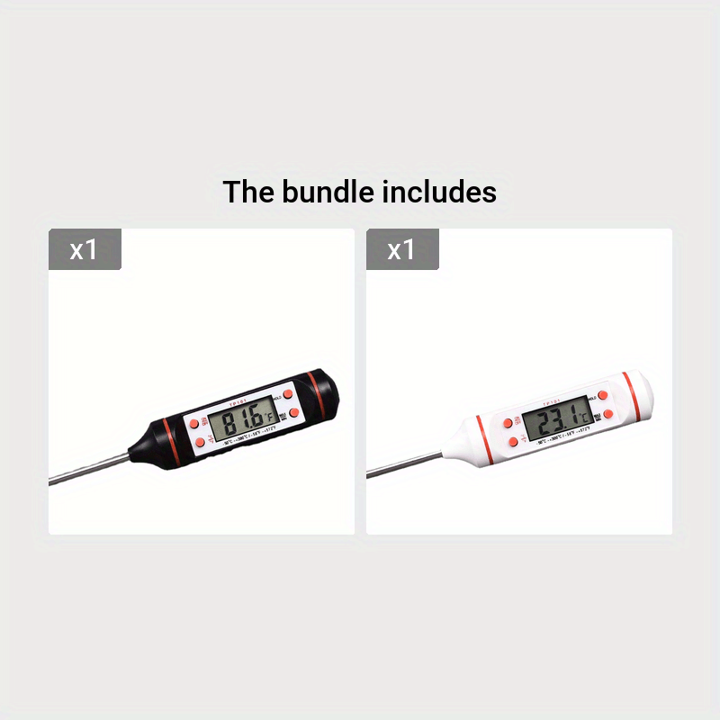 1pc Instant Reading Meat Thermometer, Digital Probe Milk Liquid Barbecue Thermometer Great Cooking Kitchen Barbecue BBQ Milk Candy