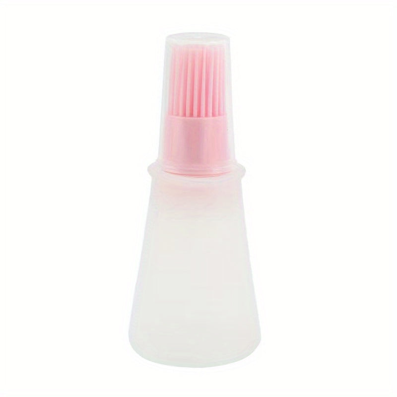 1pc Silicone High Temperature Resistant Oil Brush with Bottle Brush, Air Fryer Pancake Grill, BBQ Tools, BBQ Accessories, Grill Accessories