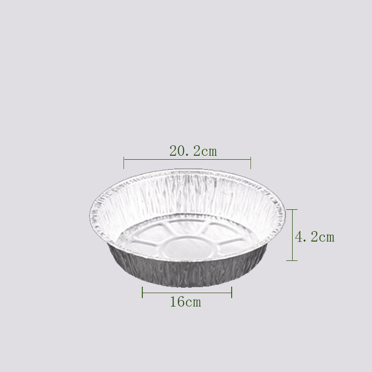 Thickened Tin Foil Tray Baked Rice Round Disposable Barbecue Tray Fast Food Box