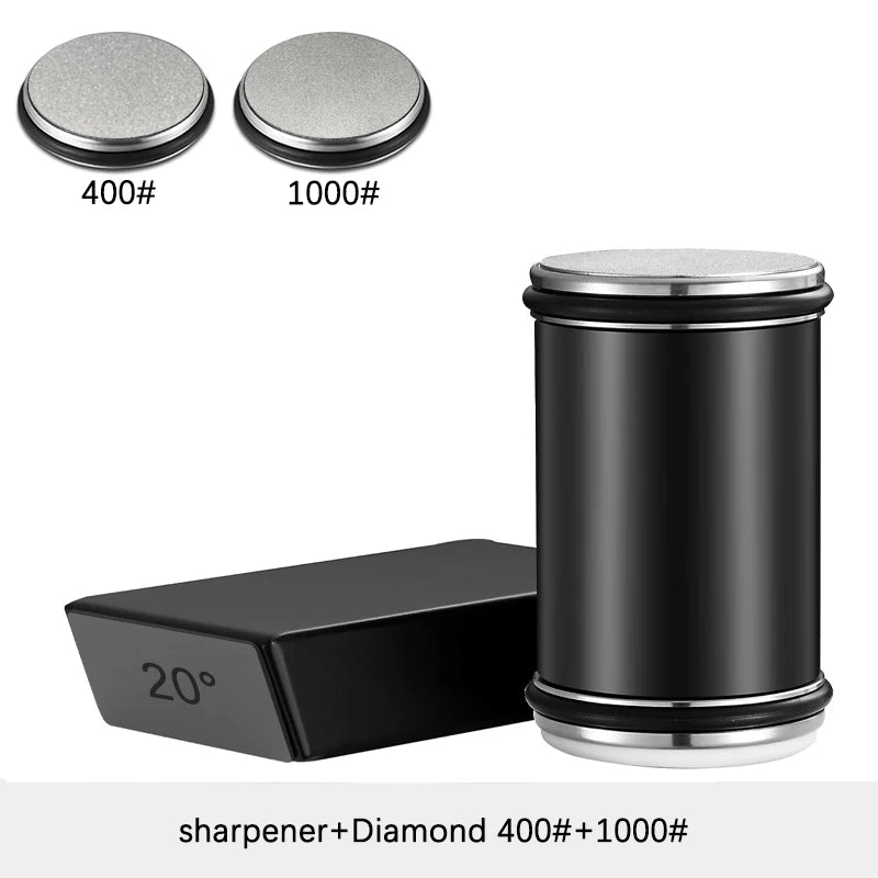 Rolling Knife Sharpener Magnetic Knife Holder Sharpening Stone Kit With 15/20° Degrees Angle Roller Kitchen Whetstone Accessory