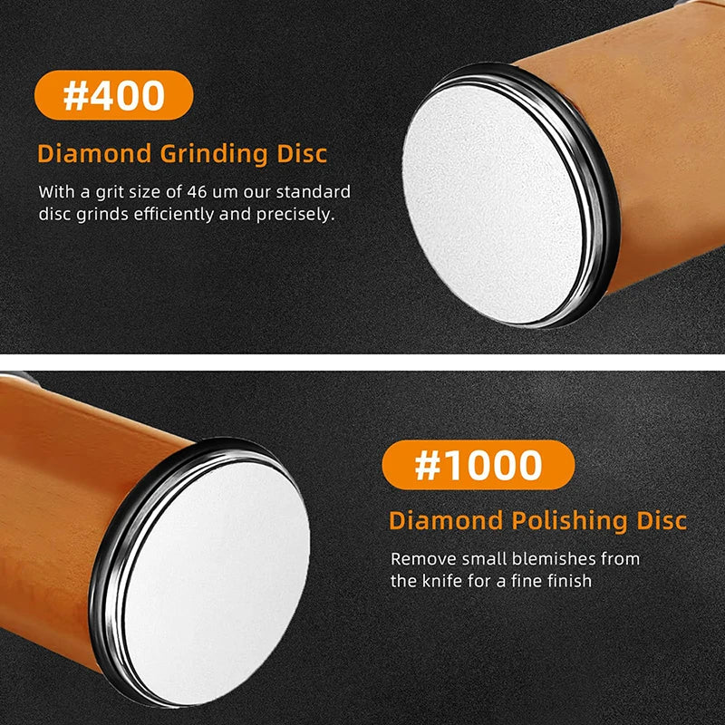 New Wooden【4 Angle】Rolling Knife Sharpener 15/18/20/22° Roller Sharpeners Professional Grinding System Diamond Sharpening Stone