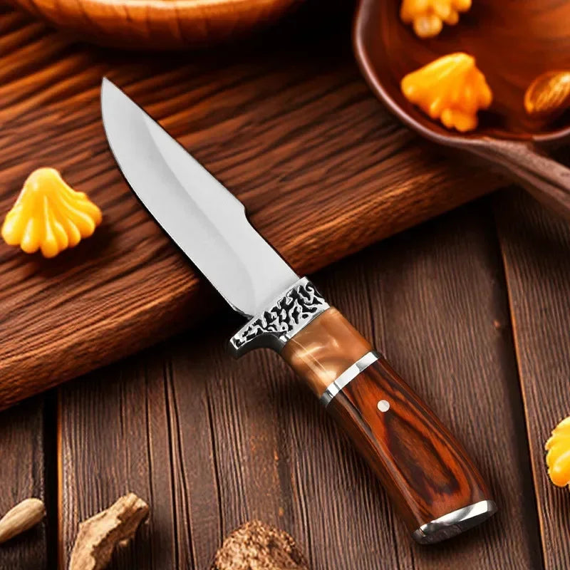 kitchen daily fruit knife stainless steel sharp meat/vegetable cutting small straight knife with knife cover