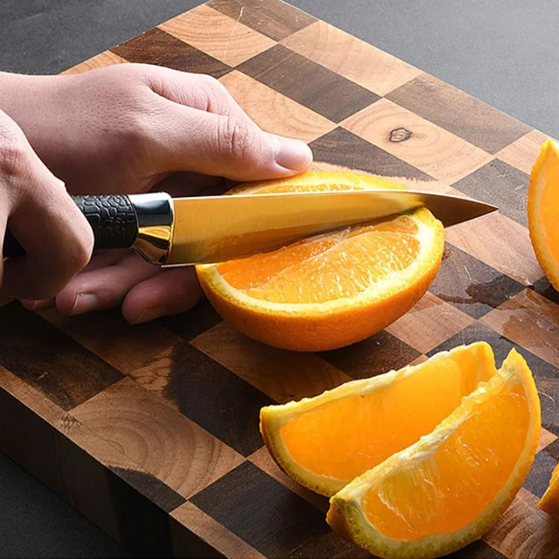 Kitchen Fruit Knife with Knife set - ultra sharp, durable & lightweight chef's knife, Stainless Steel Kitchen Knife
