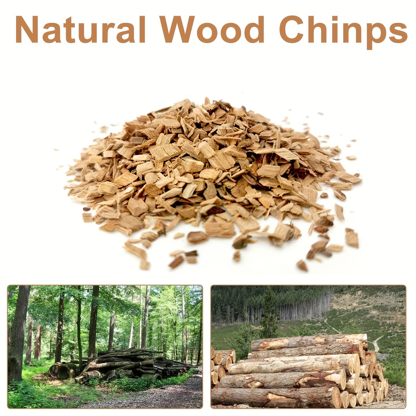 8pcs, Smoked Cocktail Saw Chips, 8 Flavors Saw Chips Including Cherry, Apple, Pecan, Beech, Pear, Walnut, Peach, Oak, BBQ Wood Chips For Smoking, Popular Medium-sized Wood Chips