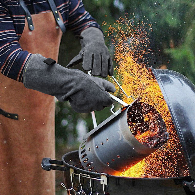Heat Insulation Anti-scald Barbecue High Temperature Resistance Arc-welder's Gloves