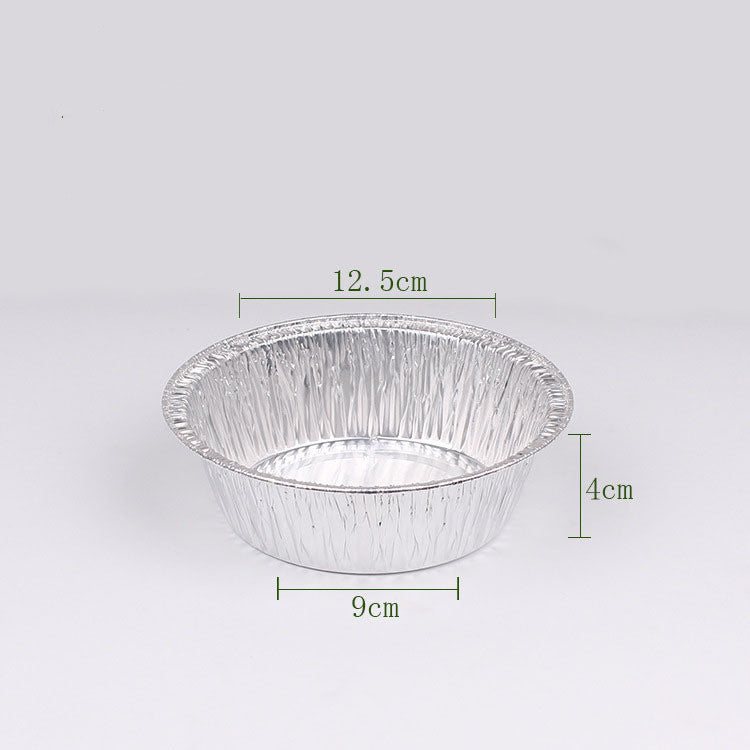 Thickened Tin Foil Tray Baked Rice Round Disposable Barbecue Tray Fast Food Box