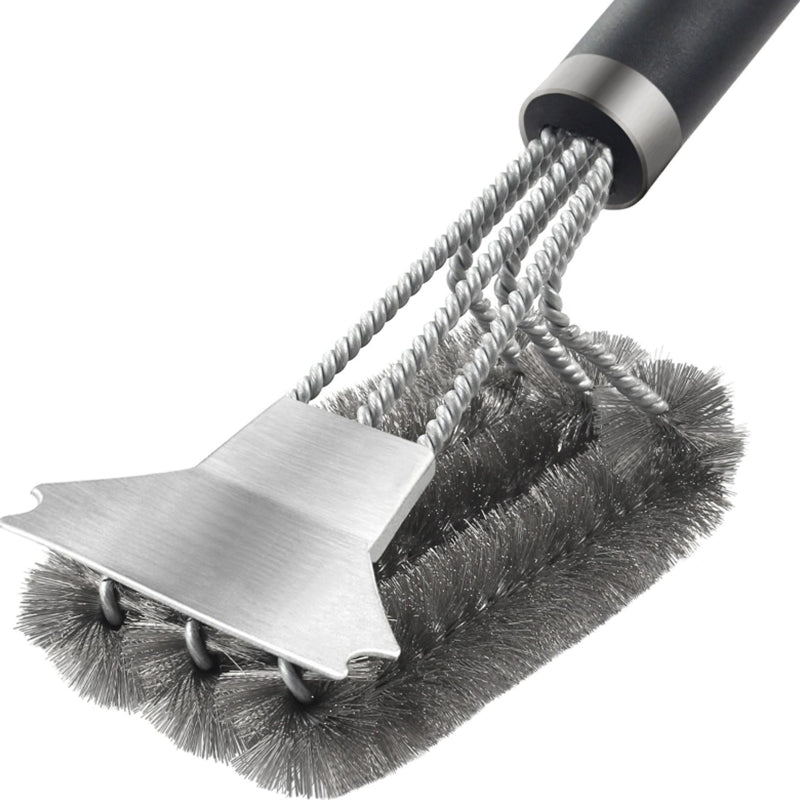 1pc Stainless Steel Grill Brush - Upgrade Your BBQ Game Cleaning & Maintenance Tool!