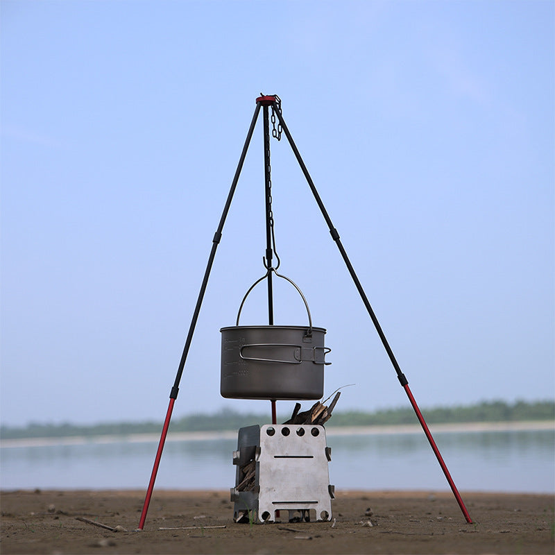 Compatible with Apple, Outdoor Campfire Tripod BBQ Barbecue Grill
