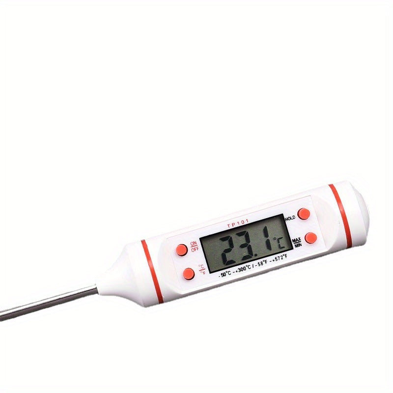 1pc Instant Reading Meat Thermometer, Digital Probe Milk Liquid Barbecue Thermometer Great Cooking Kitchen Barbecue BBQ Milk Candy