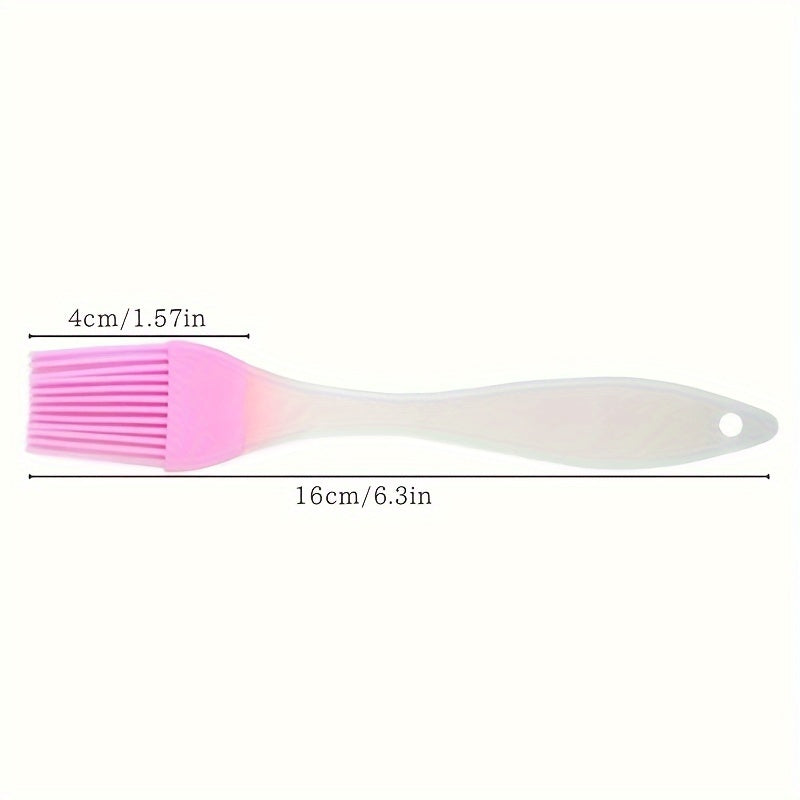 Silicone Basting Pastry Brushes Set - Heat Resistant Cooking Oil Brush for Baking, BBQ, Cooking - Kitchen Brushes for Sauce, Marinades (Material: Plastic, Silicone)