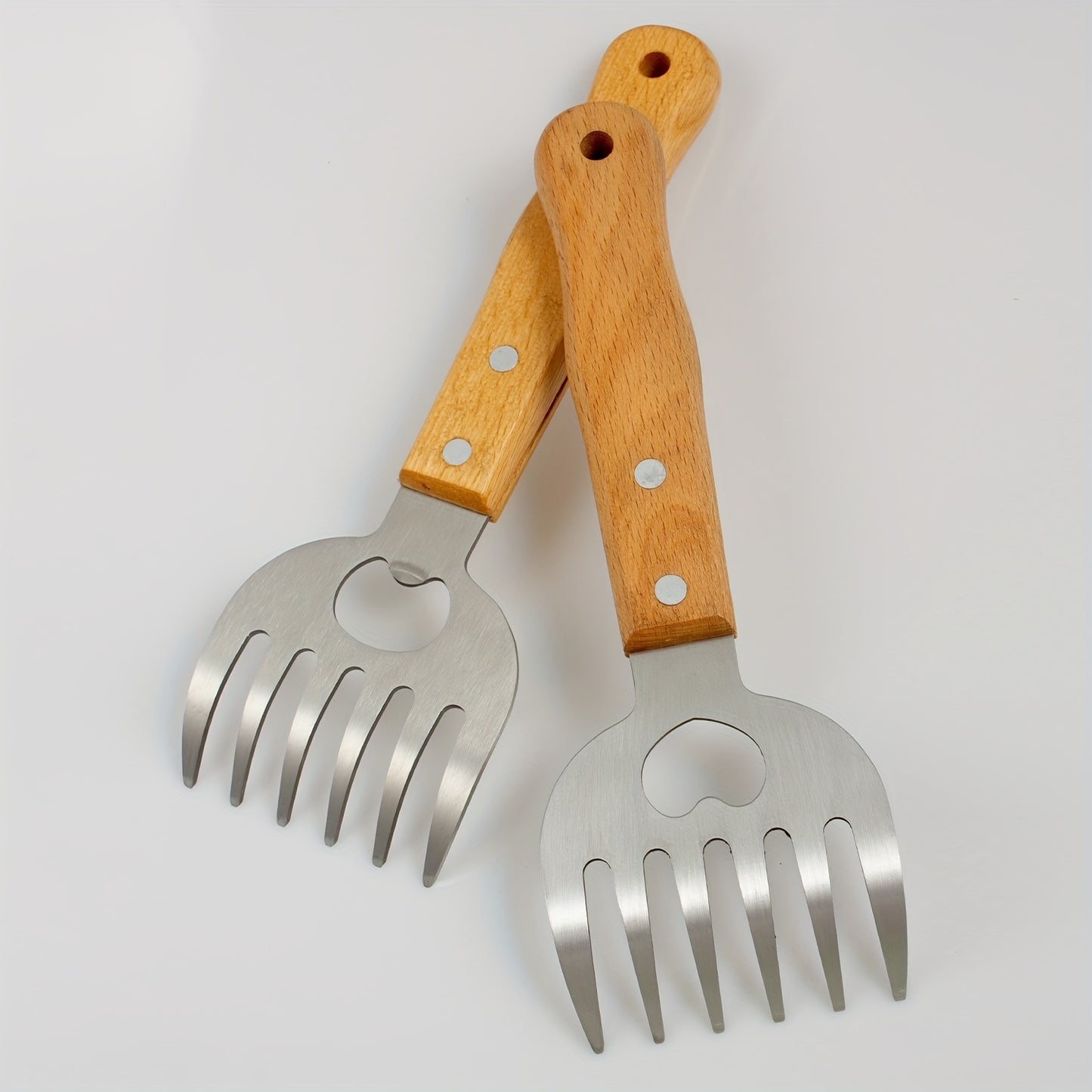 Stainless Steel Bear Claw Meat Splitter - Long Handle Bbq Tool For Perfect Shredding