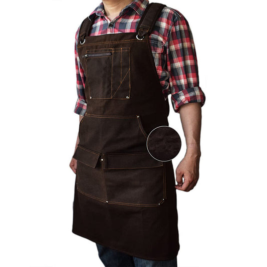 Woodworking Gardening Artist Barbecue Baker Kitchen Household Plain Waxing Canvas Apron