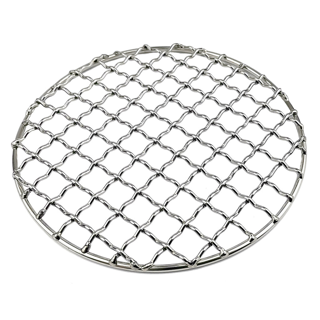Stainless Steel Round Barbecue BBQ Grill Net Meshes Racks Grid Round Grate Steam Net Camping Hiking Outdoor Mesh Wire Net