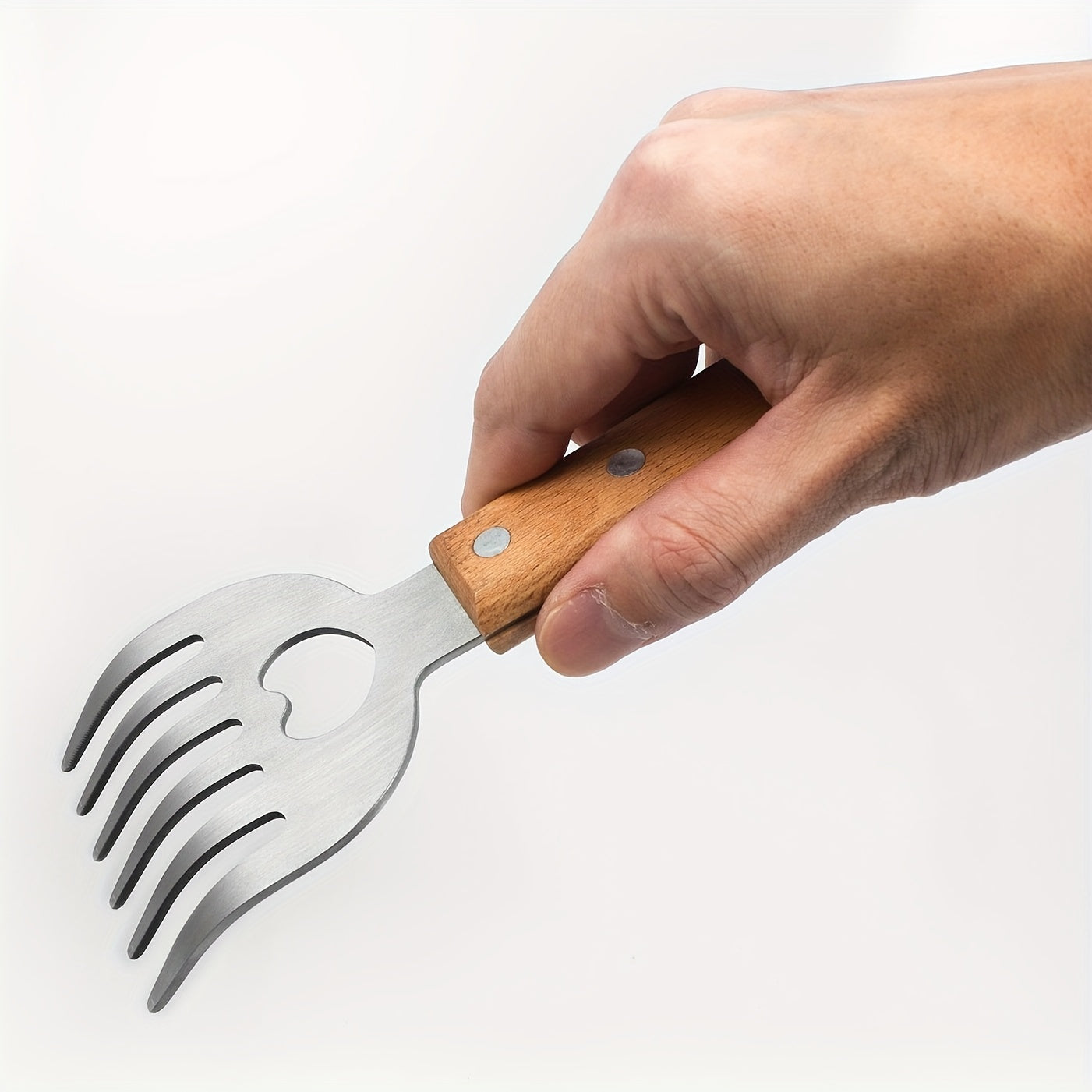 Stainless Steel Bear Claw Meat Splitter - Long Handle Bbq Tool For Perfect Shredding