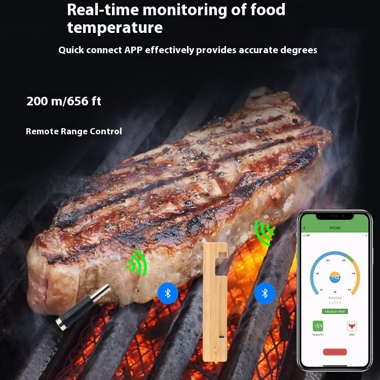 Wireless Barbecue Probe Smart Bluetooth Food Thermometer