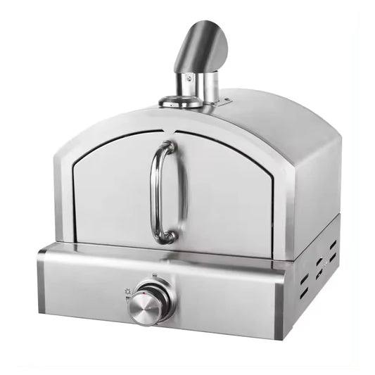 XEOLEO Stainless Steel Pizza Oven Gas Outdoor Portable Patio Grill Indoor Smokeless BBQ Quick Pizza Oven 12inch for Party/picnic
