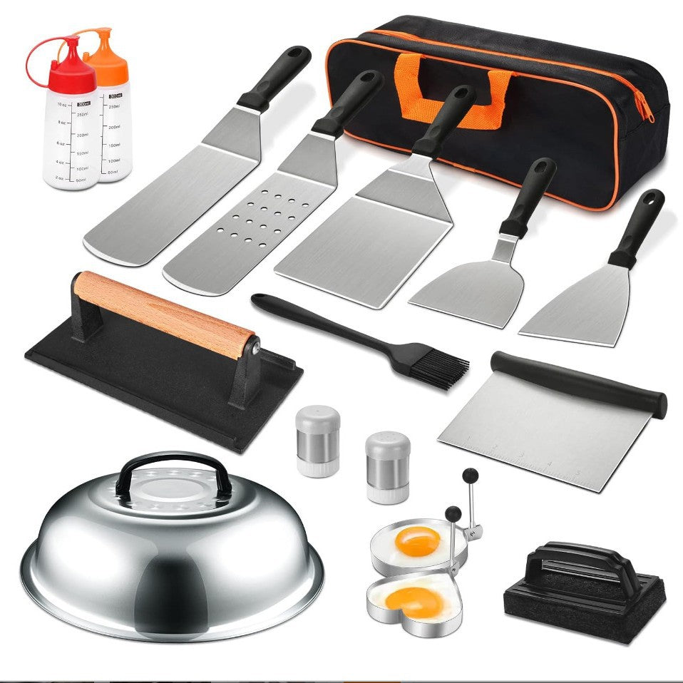 Cooking Shovel BBQ Shovel Teppanyaki Tool BBQ Combination Grill
