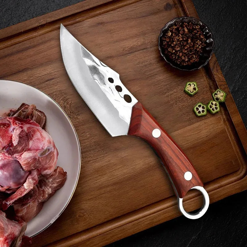 Kitchen Boning Knife Hand Forged Meat Cleaver Stainless Steel Wood Handle Chef Butcher Knives Slicing Fish Knife Cooking Tools