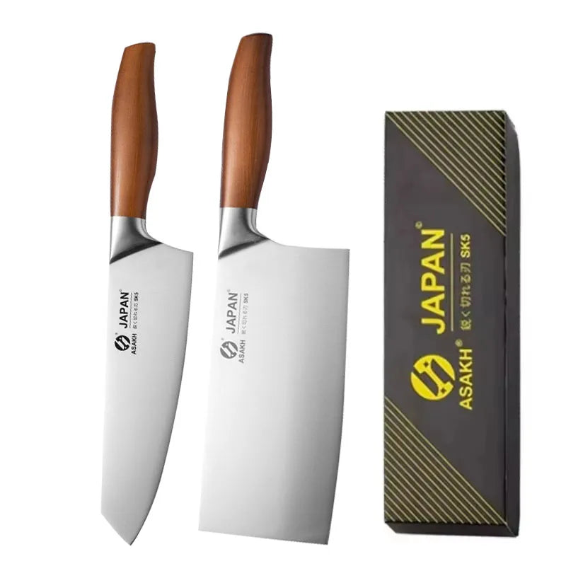 Professional Japanese Kitchen Knives Set Stainless Steel Fish Fillet Meat Cleaver Chef Knife Slicing Santoku Knife Cooking Tools