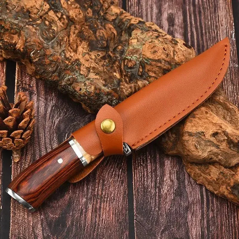 kitchen daily fruit knife stainless steel sharp meat/vegetable cutting small straight knife with knife cover