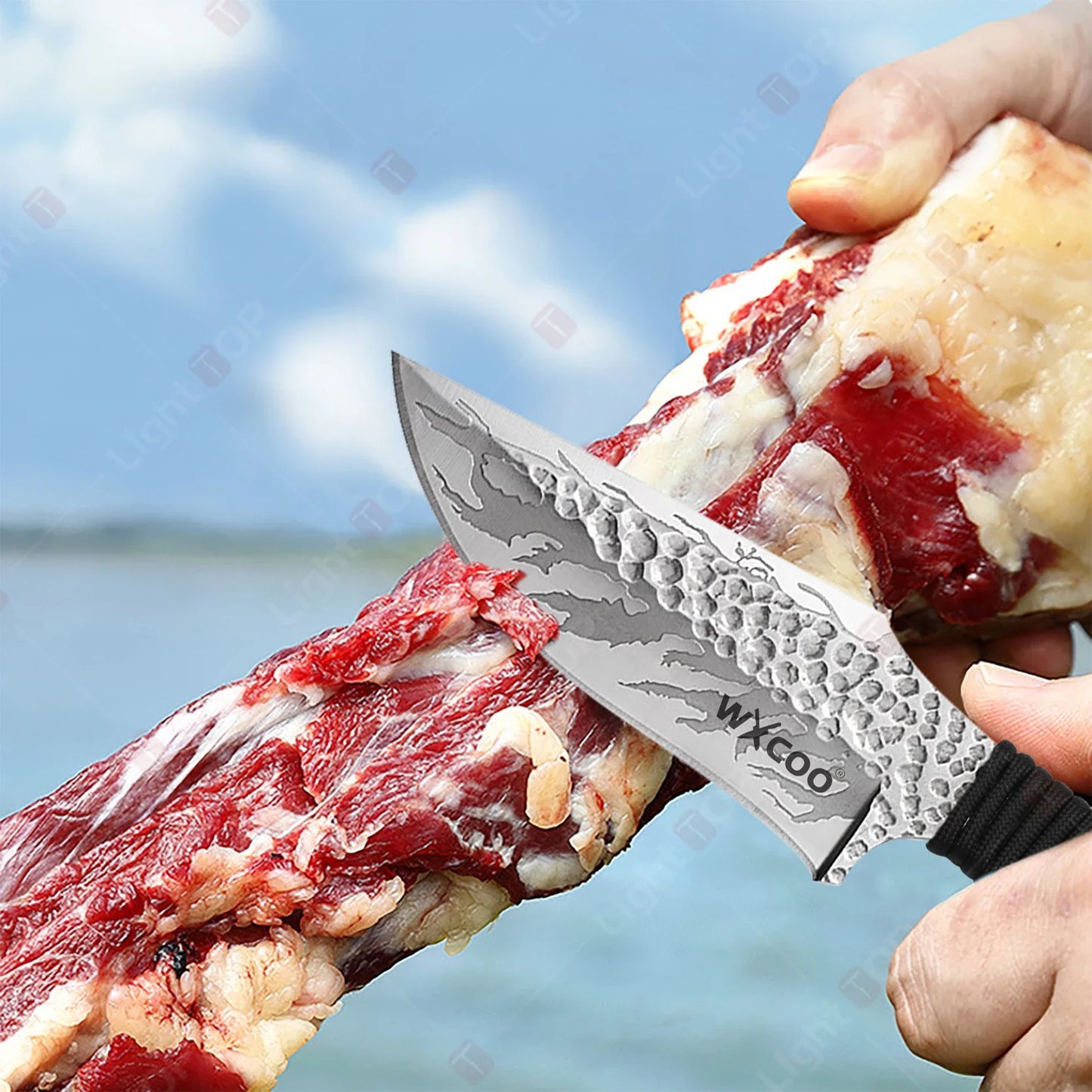 Kitchen Boning  Knife Forged Chef's Knife BBQ Cooking Meat Cutter Fruit Slicing Stainless Steel Cleaver Butcher Knife with cover