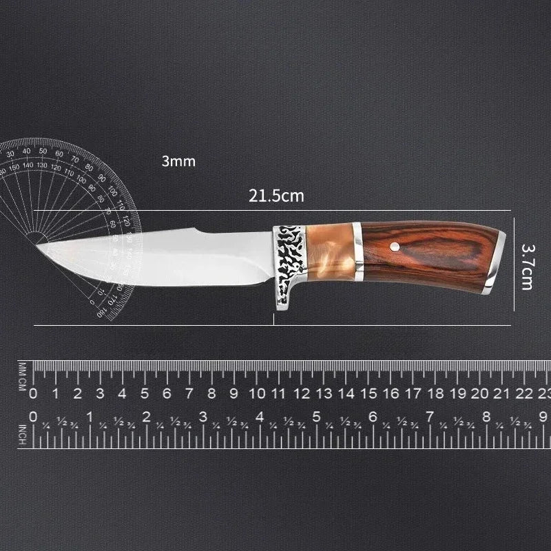 kitchen daily fruit knife stainless steel sharp meat/vegetable cutting small straight knife with knife cover