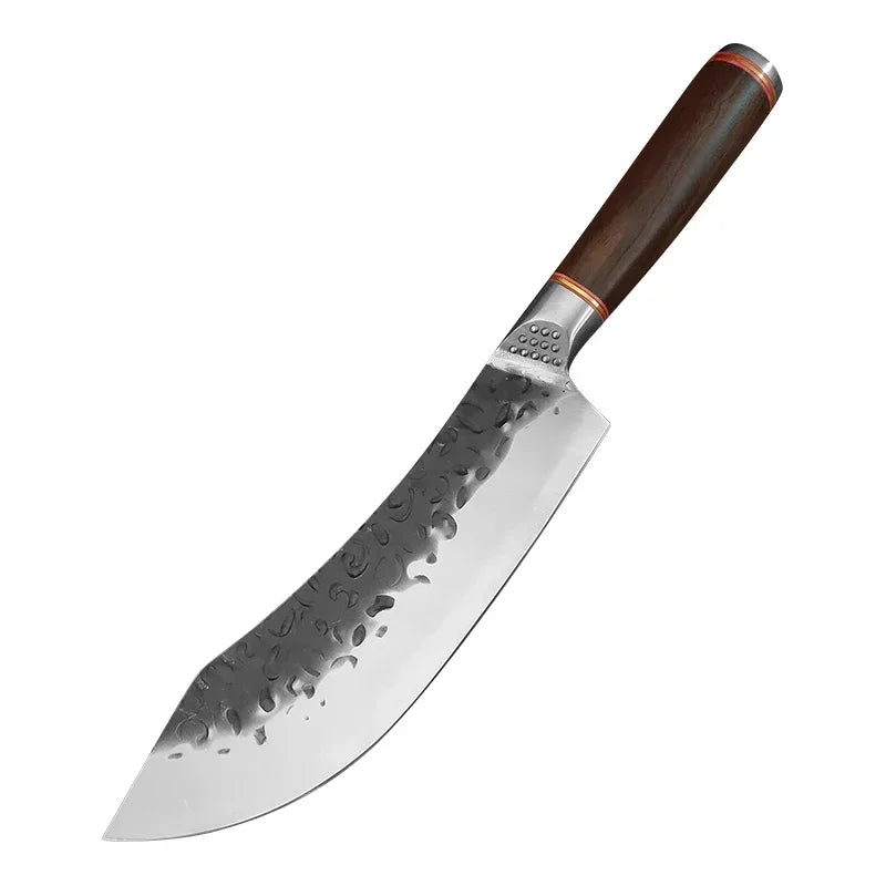 Kitchen Knives Utility Knife Chef Cooking Cleaver Meat Chop Vegetables Boning Butcher Barbecue Knife Handmade Blade Wood Handle