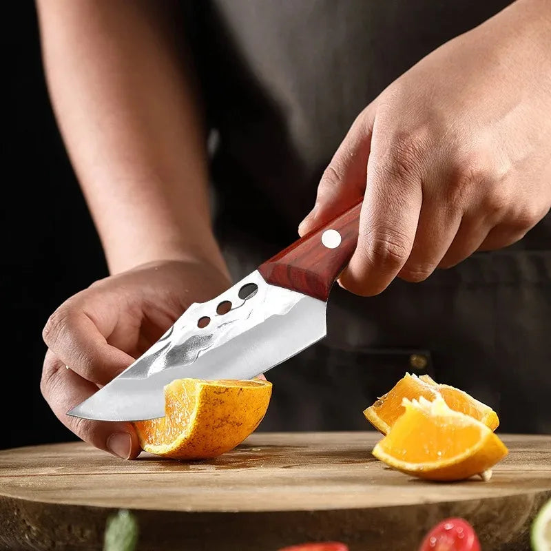 Kitchen Boning Knife Hand Forged Meat Cleaver Stainless Steel Wood Handle Chef Butcher Knives Slicing Fish Knife Cooking Tools