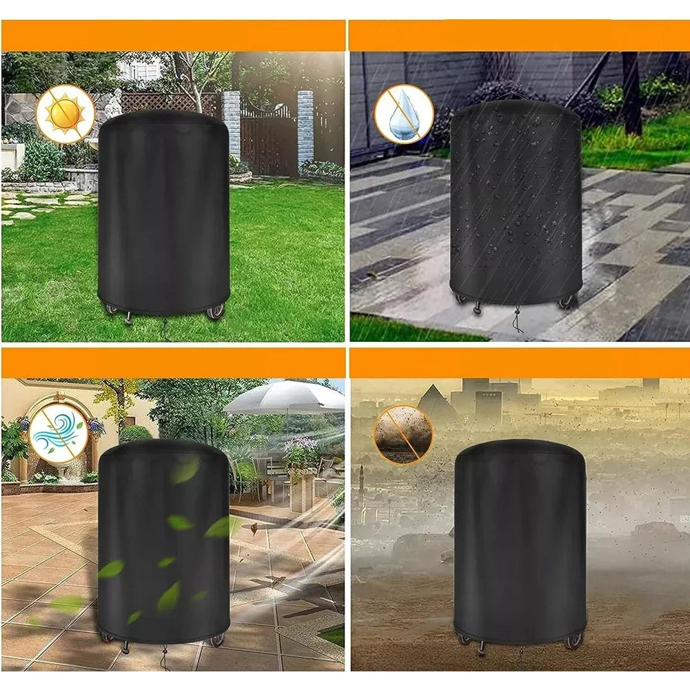 For Raweao Kettle BBQ Cover For Weber 57Cm Waterproof Barbecue Cover Round BBQ Outdoor Cooking Dust And Waterproof Cover
