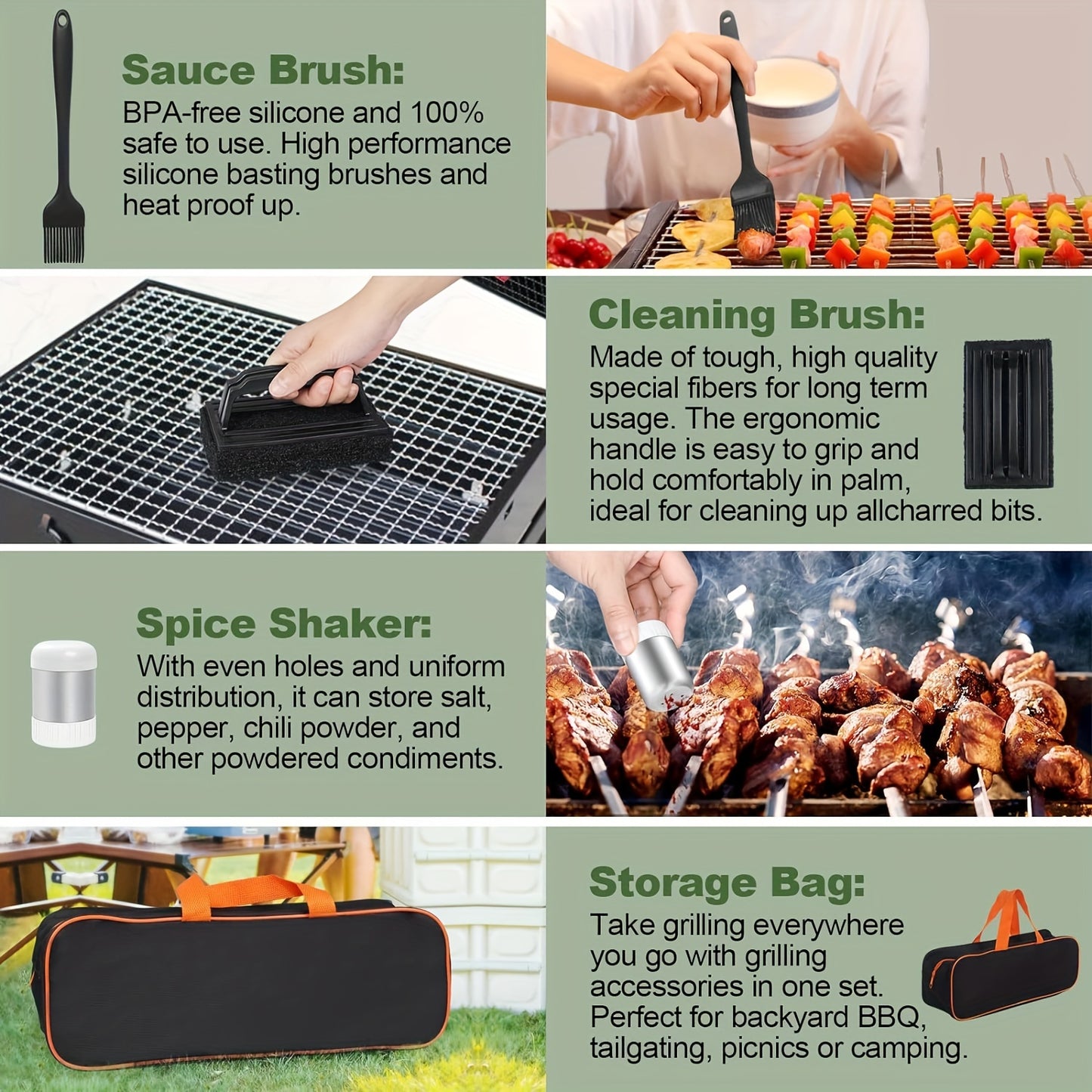 25pcs Stainless Steel Griddle Grill Accessories Set, Professional Flat Top BBQ Tools With Extended Spatulas, Scrapers, Egg Rings, Squeeze Bottles, For Outdoor Barbecue And Camping Chef Use