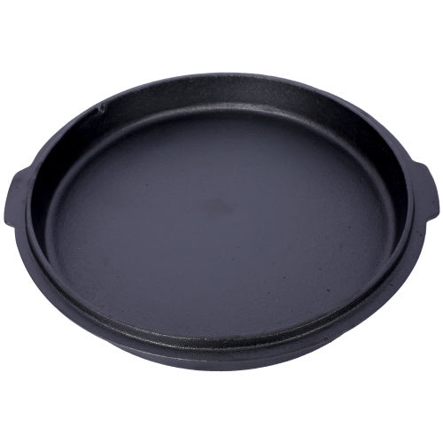 Pre-Seasoned Cast Iron Dutch Oven With Skillet Lid, Outdoor Camping Deep Pot For Camping Fireplace Cooking BBQ Baking Campfire, With Iron Pot Rack, 6 Quart